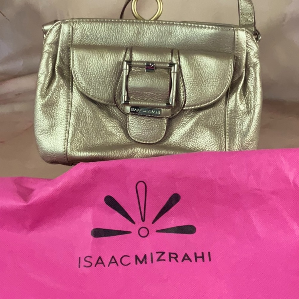ISAAC MIZRAHI - Taupe Embossed Purse - *NWOT*